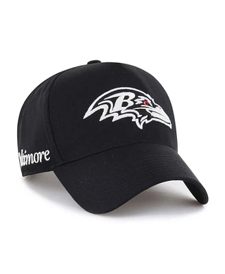 '47 Brand Men's Black Baltimore Ravens Foundation Offside Adjustable Hat