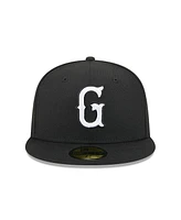 New Era Men's Black Greenville Drive theme Nights 59FIFTY Fitted Hat