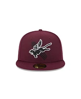 New Era Men's Maroon Fayetteville Woodpeckers theme Nights 59FIFTY Fitted Hat