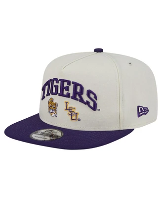 New Era Men's White Lsu Tigers Collegiate 9FIFTY A-Frame Snapback Hat