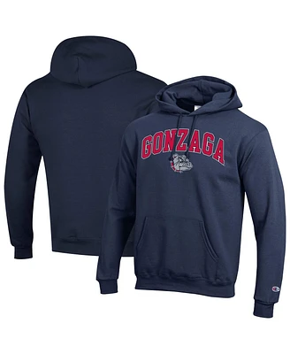 Champion Men's Navy Gonzaga Bulldogs Arched Logo Fleece Pullover Hoodie