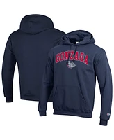 Champion Men's Navy Gonzaga Bulldogs Arched Logo Fleece Pullover Hoodie