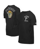 New Era Men's Black Pittsburgh Pirates Sugar Skulls T-Shirt