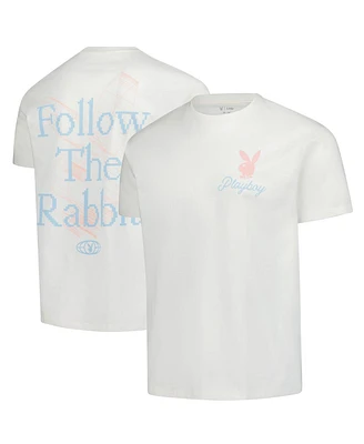 Lids Men's White Playboy Follow The Rabbit T-Shirt
