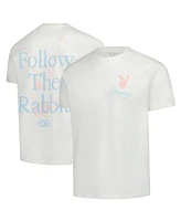 Lids Men's White Playboy Follow The Rabbit T-Shirt