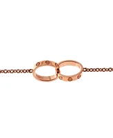 Pre-Owned Cartier Love Interlocking Bracelet 18K Rose Gold
