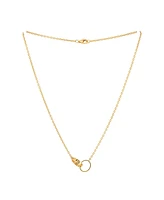 Pre-Owned Cartier Love Interlocking Necklace 18K Gold