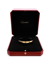 Pre-Owned Cartier Love 1 Diamond Cuff Bracelet 18K Gold with Diamond