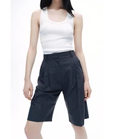 Nocturne Women's High Waist Bermuda Shorts