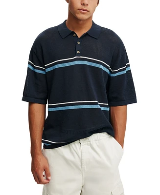 Cotton On Men's Knitted Polo Shirt