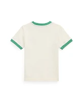 Polo Ralph Lauren Toddler and Little Boys Logo Jersey Ringer T-Shirt