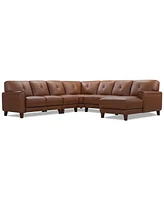 Ashlinn -Pc. Leather Chaise Sectional