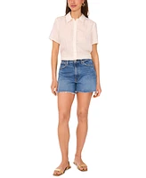 Vince Camuto Women's Sequined Short-Sleeve Shirt