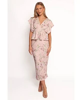 Petal and Pup Women's Kenna Satin Midi Skirt
