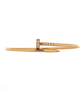 Pre-Owned Cartier Small Juste un Clou Bracelet 18K Rose Gold with Diamonds