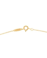 Pre-Owned Tiffany & Co. Fleur de Lis Key Bar Pendant Necklace 18K Gold and Diamonds