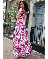Alie Street London Petite Sophia V-Neck Maxi Dress