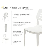 Plastic Outdoor Dining - Matisse Polypropylene All-Weather Patio for the Kitchen, Porch