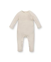 Hope & Henry Baby Organic Raglan Footed Sweater Romper