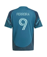 Adidas Big Boys and Girls Jesus Ferreira Blue Seattle Sounders Fc 2025 The Salish Sea Kit Replica Player Jersey