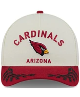 New Era Men's Cream/Cardinal Arizona Cardinals 2025 Nfl Draft 9FORTY A-Frame M-Crown Adjustable Hat