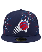 New Era Men's Navy Phoenix Suns Americana Fireworks 59FIFTY Fitted Hat