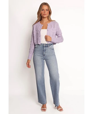 Petal and Pup Women's Aidy Crop Button Front Cardigan