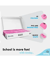 Erasers Pencil Block, Hi Polymer Large Pink Soft Eraser, Rubber and Non – Abrasive Eraser, Erasers School Supplies for Kids and Artists, Best E
