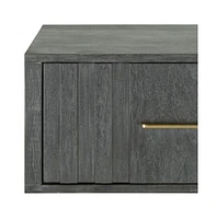 Low One Drawer Nightstand for Bedroom Small Bedside Table with Storage