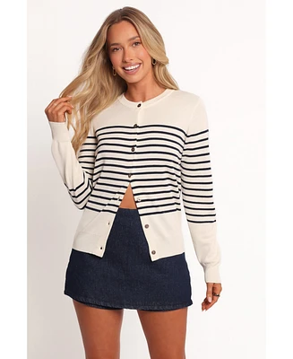 Petal and Pup Women's Gavi Button Front Striped Cardigan