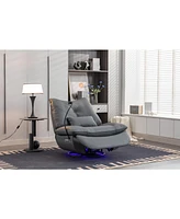 Power Glider Swivel Recliner with Usb Charge and Lamp