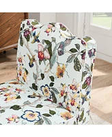 Flannel Single Dining Chair with Soft Cushioning, Pillow Cushion