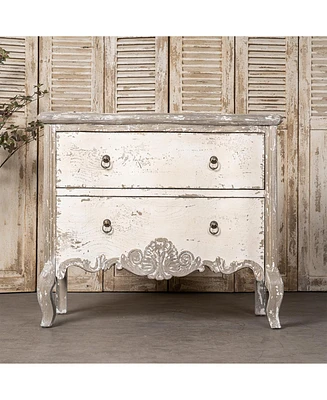 Vintage Wooden Double-Drawer Cabinets: Rustic Farmhouse Storage & Housewarming Gifts