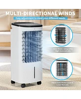 3-in-1 Evaporative Portable Air Cooler Fan & Humidifier, 6L Water Tank, 3 Speeds