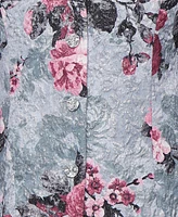Alex Evenings Petite 3/4-Sleeve Printed Jacquard Jacket