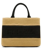 Steve Madden Blopez-s Straw Large Satchel Bag