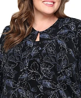 Alex Evenings Plus 2-Pc. 3/4-Sleeve Jacket & Top Set