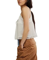 Free People Women's Stevie Lace-Trim Sleeveless Tank Top