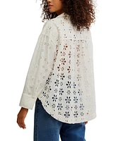 Free People Women's Mae Eyelet Shirt