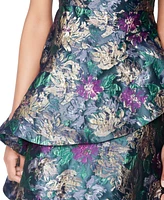 White Tie by Shani Women's Printed Double-Tiered Fit & Flare Dress