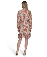 Vince Camuto Women's Chiffon Printed Dress