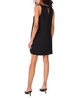 Msk Women's Solid-Color Sleeveless Shift Mini Dress