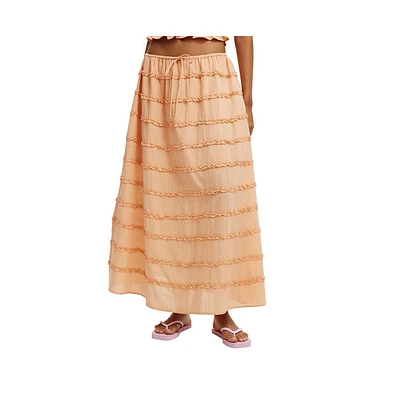 Cotton On Women's Jet Set Tiered Maxi Skirt