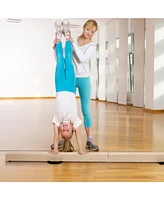 Folding Balance Beam with Solid Wood Base and Anti-slip Bottom