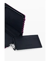 Desigual Women's Small wallet with braided leather effect