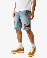 True Religion Men's Bobby Patch Baggy Shorts