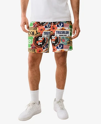 True Religion Men's Logo Board Shorts