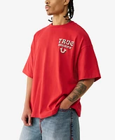 True Religion Men's Short Sleeve Flock Oversized T-Shirt