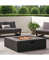 Modern Concrete Propane Fire Pit - 50,000 Btu