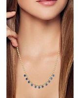 Rachel Zoe 14K Gold Plated Sterling Silver Charm Necklace with Ball Chain